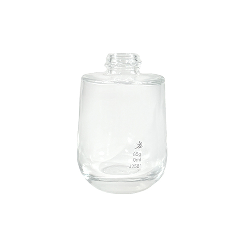 J2514 Transparent Inverted Pear-Shaped Lotion Bottle 46ml na may Simple Modern Design
